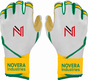 Custom Made Children's Leather <b>Baseball</b> Batting <b>Gloves</b> Breathable Quick-Dry Grip Anti-Slip Hook Loop Closure Lightweight Durable - Product Image 1