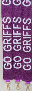 GO GRIFFS Beaded Purse <b>Strap</b>/Seed Bead <b>Strap</b>/Game Day Purse <b>Strap</b> - Product Image 2