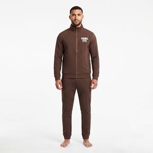 Men's Sports Tracksuit Set Nylon Polyester Full Zip Stand Collar <b>Jacket</b> Jogger Pants Custom <b>Reflective</b> Logo Activewear - Product Image 1