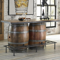 Meuble bar moderne en bois de manguier avec étagères ouvertes, unité de rangement ronde pour bar domestique, pour salon, mobilier le plus récent 2026