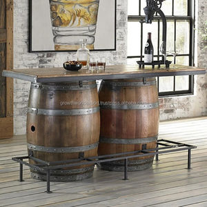 Mueble Bar Moderno de Madera de Mango con Estantes Abiertos, Unidad de Almacenamiento Redonda para Bar en Casa, para Sala de Estar, Muebles Más Recientes 2026 - Product Image 3