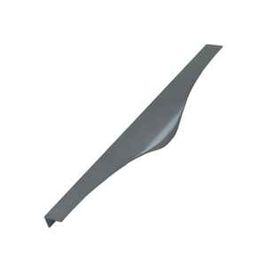 Sleek Curved Aluminium Profile Edge Pull Handle For Kitchen Cabinet Drawer Wardrobe Furniture Concealed Back Screw <b>Door</b> Hardware - Product Image 3