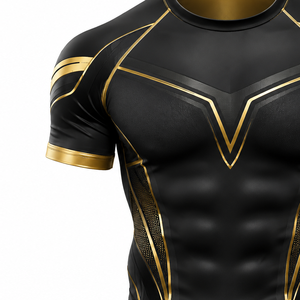 T-shirt de compression à manches courtes pour homme, léger, performant, à séchage rapide, pour la natation, le surf et l'entraînement - Product Image 4