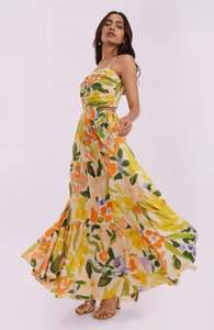 เดรสยาวสำหรับชายหาดและงานปาร์ตี้ คุณภาพดีเยี่ยมและโดดเด่น ขายส่ง คอลเลคชั่นซัมเมอร์ 2026 ดีไซน์ทันสมัยไม่ซ้ำใคร คอวี พิมพ์ลายที่เอว สำหรับผู้หญิง - Product Image 3