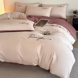 Parures de lit trois pièces Lotus Edge, vente chaude d'usine, parures de lit modernes pour chambre à coucher - Product Image 6
