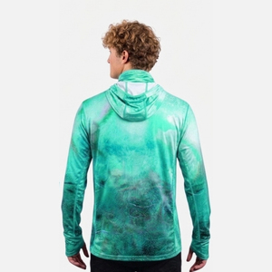 UPF 50+ Quick Dry Fishing Shirt Long Sleeve Sun Protection Hoodie Men's Sublimation Fishing Shirt with <b>Face</b> Mask for Outdoor - Product Image 6