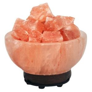 Eco-Friendly Rustic Himalayan Salt Lamp Natural Raw <b>Pink</b> Rock Crystal Light with Wooden Base and On/Off <b>Switch</b> - Product Image 3