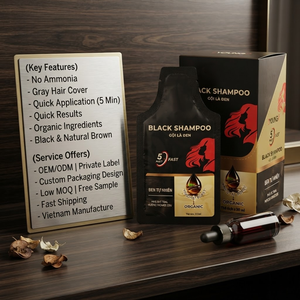 Shampoo colorant pour cheveux OEM ODM Noir Brun naturel Utilisation à domicile Sachet de 30 ml - Product Image 1