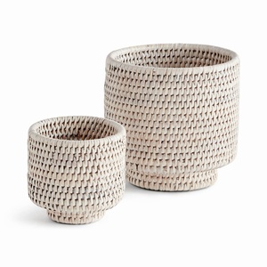 Macetas decorativas de ratán hechas a mano, macetas de suelo de primera elección, macetas para exhibir flores - Product Image 3
