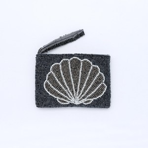 Small <b>Shell</b> Beaded Coin PurseEmbellished Zipper Pouch Bag - Product Image 1