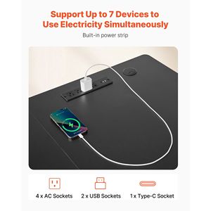 Scrivania per Computer a L in Acciaio al Carbonio Resistente, Regolabile Elettricamente, con Doppie Ganci e Ruote, per Gaming e Angolo Lavorativo - Product Image 5