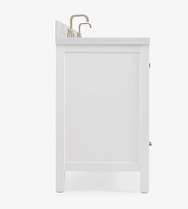Meuble-lavabo sur mesure Abigail 66 pouces, double vasque, 7 options de finition, fabricant OEM Vietnamien - Product Image 3
