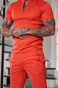 Conjunto de Verano para Hombre de Dos Piezas, Camiseta y Pantalones Cortos de Algodón con Logotipo Personalizado - Product Image 3