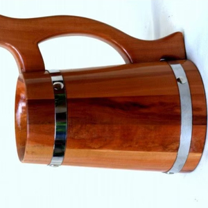 Chope à bière classique en bois de baril - Product Image 1