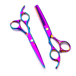 Kit de ciseaux de coiffure professionnels de 6,0 pouces en acier inoxydable, pointe aiguisée, pour la coupe et l'effilage des cheveux - Product Image 1