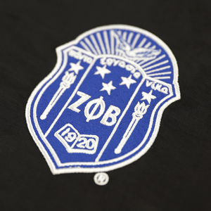 Veste coupe-vent noire Zeta Phi Beta légère à fermeture éclair avec lettres grecques, résistante à l'eau, manteau d'extérieur pour sororité - Product Image 6