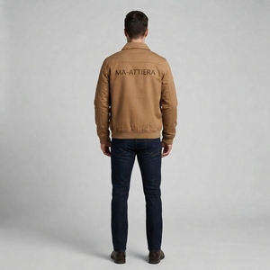 Chaqueta Bomber Marrón para Hombre, Ropa Urbana, Chaquetas de Invierno para Hombre, Chaqueta al por Mayor para Hombre, Moda Casual, Chaqueta con Cierre - Product Image 2
