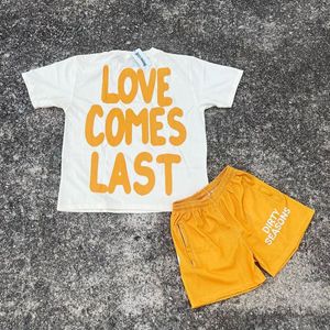 Hot Summer Men 2 Colored Tshirt & Shorts Set With Custom Logo 2 Pieces T-shirt and Shorts for Adults Men's Jogging Short Set - Product Image 2