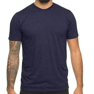 T-shirts pour hommes pas chers, 52% coton, 48% polyester, design sur mesure - Product Image 5