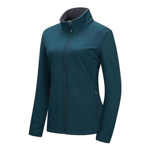 Chaqueta ligera de softshell para mujer, forrada de lana, impermeable y cortavientos, para correr, golf, senderismo y actividades al aire libre - Product Image 6