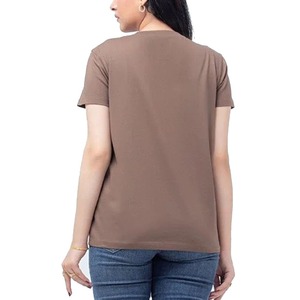 Ribbed Fitted Plain T Shirt Women Custom Short Sleeve Blank <b>Crop</b> Tee High Elasticity Slim Fit Ladies Fashion <b>Tops</b> - Product Image 2