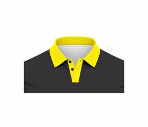 Camiseta de Manga Corta para Hombre Sparkwell, Color Amarillo y Negro Sólido, Secado Rápido, Transpirable, Ecológica, Informal, con Logotipo Frontal, Corte Regular - Product Image 4