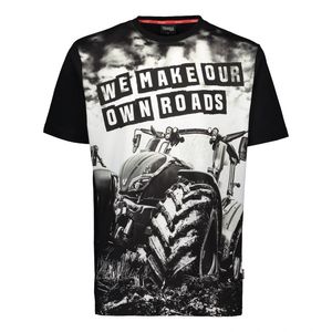 T-shirts pour hommes en gros, personnalisables, à manches courtes, coupe ajustée, séchage rapide, écologiques, respirants, anti-plis, pour le sport et la course, avec motif lettre - Product Image 2