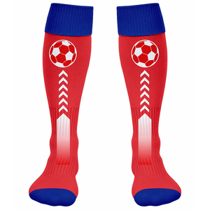 Uniformes de Fútbol Personalizados HIKSON ENTERPRISES Unisex Azul Rojo, Hermosos Uniformes Sublimados Transpirables de Poliéster para Escuela Secundaria, Servicio OEM - Product Image 4