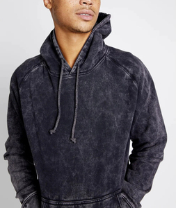 Men's Winter Acid Sunfaded Wash <b>Soft</b> Organic Cotton Fleece Oversized Streetwear <b>Hoodies</b> & Sweatshirts - Product Image 3