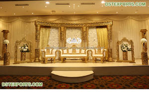 Manavarai-Decoración de escenario de boda, mantel de escenario de indio real, decoración de escenario de boda - Product Image 4