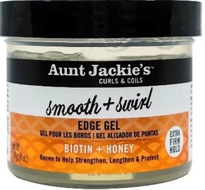 Gel Coiffant Aunt Jackie's Smooth + Swirl Edge à la Biotine et au Miel, Texturisant aux Herbes, Protection Thermique, Sans Fixation pour Boucles et Spirales - Product Image 2