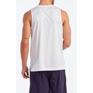 Débardeur de sport pour homme OEM, style urbain, 100 % coton tricoté, col rond, respirant, séchage rapide, écologique, personnalisable, vêtements de fitness - Product Image 2