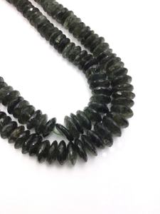 Cuentas facetadas de rutilo verde natural para la fabricación de joyería fina. - Product Image 3