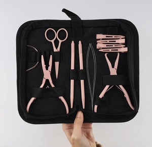 Professional Complete Hair Extension Tool Kit Nano and Weft <b>Pliers</b> <b>Set</b> for Hair Extension Application - Product Image 1