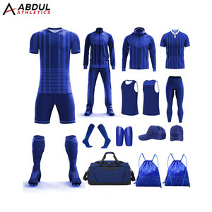 ชุดเสื้อและกางเกงฟุตบอลมืออาชีพ วัสดุเหมาะสำหรับการฝึกซ้อมฟุตบอล การแข่งขัน และการเล่นกีฬาแบบทีม - Product Image 1