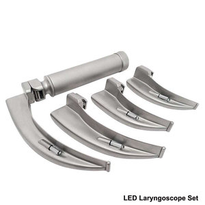 Ensemble de laryngoscopes avec lames et poignée pour la gestion des voies respiratoires chez l'adulte et l'enfant, intubation endotrachéale, usage ORL - Product Image 5