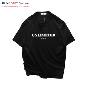 T-shirts unisexes à col rond de qualité supérieure tissu de coton respirant pas cher prix vietnamien vente entière t-shirt uni pour hommes - Product Image 4