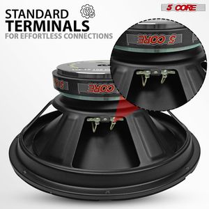 คู่ซับวูฟเฟอร์12นิ้ว400W เครื่องเสียงรถยนต์50 oz แม่เหล็ก Y30เบสลึกโพลีโคนยางรอบทิศทาง4โอห์มแทนความต้านทาน - Product Image 6