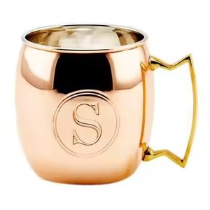 Pure Copper Mug with Gold Tone Handle and <b>Smooth</b> Polished Finish Suitable for All Types of Beverages - Product Image 3