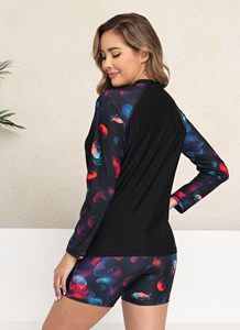 Meilleures ventes : Haut de surf anti-UV à manches longues pour femme, personnalisé, de haute qualité, imprimé, pour la natation - Product Image 4