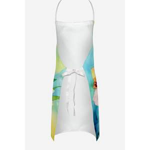 Delantal de orquídeas de acuarela Multicolor grande Unisex para mujeres y hombres adultos en la cocina Artesanía para hornear Servidor de jardinería Cocina - Product Image 4