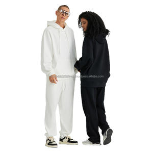 Sudadera de peso pesado de gran tamaño personalizada para hombres y mujeres sudaderas con capucha transpirables con estampado de hombros caídos para la temporada de otoño - Product Image 4