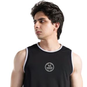 Chaleco Deportivo Negro Blitz para Levantamiento de Pesas, Entrenamiento en Gimnasio, Fitness, Transpirable, sin Mangas, de Alto Rendimiento - Product Image 5