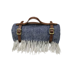 Las mantas de espiga tejidas acogedoras de algodón suave 100% más vendidas en colores sólidos y patrones Anuj Wollens Colección a granel - Product Image 2