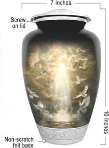 Urnas funerarias de latón para adultos, urnas hechas a mano para hombre y mujer, urnas decorativas de alta calidad. - Product Image 2