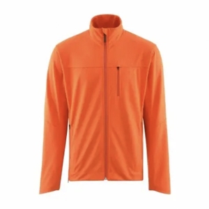 Veste en polaire imperméable bleue pour homme avec capuche, fermeture éclair intégrale, design bicolore - Product Image 4