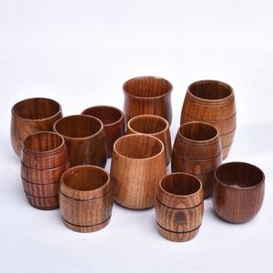 Chope à bière en bois massif de qualité supérieure - Tasse à whisky artisanale en bois pour cadeaux et promotions de bar - Product Image 2