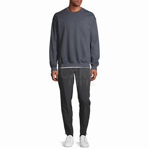 Échantillon gratuit de sweatshirt ras du cou à manches longues pullover doublé polaire chaud d'hiver pour hommes, élégant, décontracté et confortable, à vendre - Product Image 6