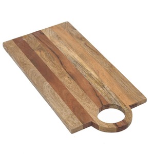 Planche à découper longue avec poignée, surface extra large et durable, idéale pour couper, servir le fromage et pour un style de cuisine moderne - Product Image 2