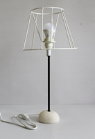 Lampe de chevet en forme de cône de haute qualité, 0,750 kg, en pierre de marbre, en fibre de banane 100% organique, recyclée, faite à la main, avec forme ovale